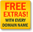 FREE with every domain purchase: